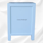 MOP Floral 1 Drawer 2 Door Bedside Table Turquoise 5