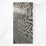 Dark Grey Mother of Pearl Inlay Bed with Intricate Peacock Motif – Artisan Handcrafted