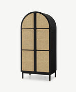 Rocky Rattan Solid Wood Wardrobe 5