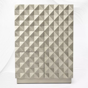 Talitha Bar Cabinet White Metal