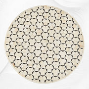 Targua Bone Inlay Side Table Black