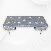 Ada Bone Inlay Desk Blue 2
