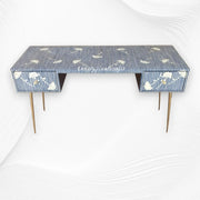 Ada Bone Inlay Desk Blue 6