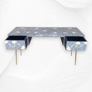 Ada Bone Inlay Desk Blue 3