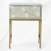 Ada Bone Inlay Nightstand Grey | Bone Inlay Nightstand
