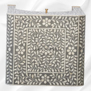 Alice Bone Inlay Grey Nightstand – Stylish Bedroom Furniture