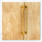 Antique Brass Embossed 3 Door Sideboard 4