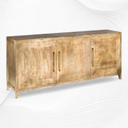 Antique Brass Embossed 3 Door Sideboard 1