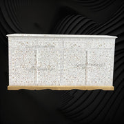 Stunning Arabic mother-of-pearl inlay cabinet in white Online 1