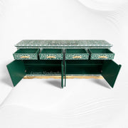 Arabic Mother Of Pearl Inlay Cabinet Green 4