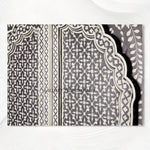 Close up view of an Aravali Bone Inlay Doors 2