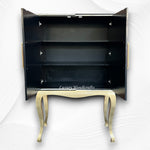 Bella Bone Inlay Bar Cabinet Stripe Black 2