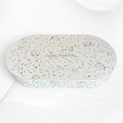 Blooming Flowers MOP Inlay Coffee Table Beige