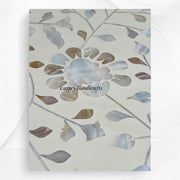 Blooming Flowers MOP Inlay Coffee Table Beige