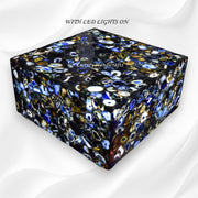 Blue Agate Geode Coffee Table With Led Light 5