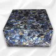 Blue Agate Geode Coffee Table With Led Light 3