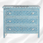 Blue Bone Inlay Arctic Chest Of 3 Drawers 4