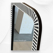 Bone Inlay Edged Mirror Black 3