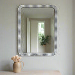 Bone Inlay Edged Mirror Grey 37 48 1