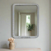 Bone Inlay Edged Mirror Grey 37 48 1