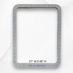 Bone Inlay Edged Mirror Grey 37 48 4