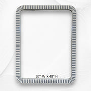 Bone Inlay Edged Mirror Grey 37 48 4
