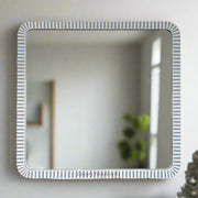 Bone Inlay Edged Mirror Grey 50 48 1