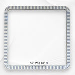 Bone Inlay Edged Mirror Grey 50 48 4