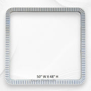 Bone Inlay Edged Mirror Grey 50 48 4