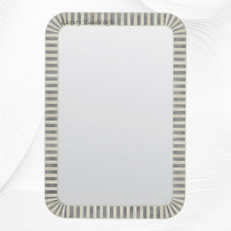 Bone Inlay Edged Mirror Grey 1