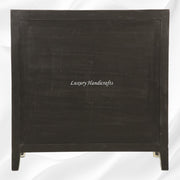 Bone Inlay Chest of 3 Drawer Honeycomb Black 6