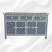 Arctic Bone Inlay Sideboard Indigo Blue 6