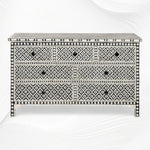 Black Bone Inlay Arctic Chest Of 7 Drawers 4