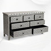 Black Bone Inlay Arctic Chest Of 7 Drawers 3