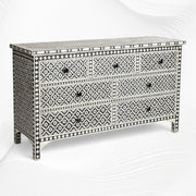 Black Bone Inlay Arctic Chest Of 7 Drawers 2