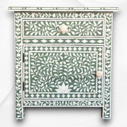 Buy Bone Inlay Bedside Table Sage Green