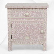 Buy Bone Inlay Bedside Table Pink