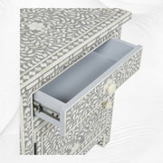 Bone Inlay Bedside Table for modern home