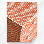Bone Inlay Fishscale Chest Of 7 Drawers Orange 3