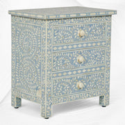 bone inlay bedside table