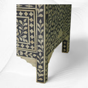Bone Inlay Floral Chest Of 7 Drawers Grey 4