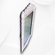 Bone Inlay Floral Scalloped Mirror Purple 1