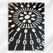 Bone Inlay Kalmin Coffee Table Black Oval 2