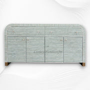 Bone Inlay Waterfall Sideboard Sage Green 1