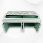 Bone Inlay Waterfall Sideboard Sage Green 4