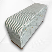 Bone Inlay Waterfall Sideboard Sage Green 5