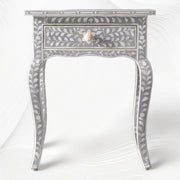 Buy Bone Inlay Nightstand Grey
