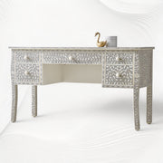 grey Bone Inlay console table desk 