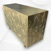 Brass Embossed Flower Carved Buffet 3