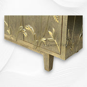 Brass Embossed Flower Carved Buffet 4
